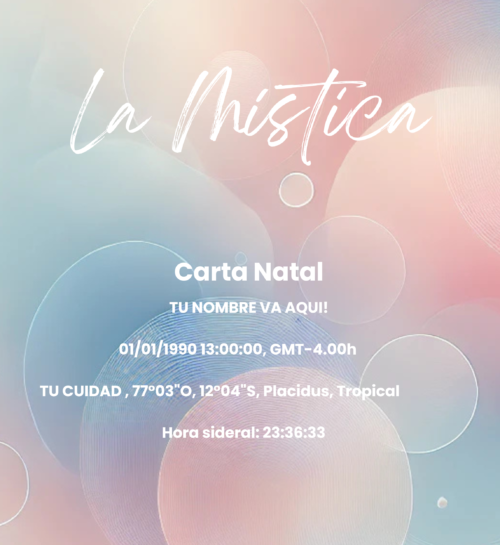 Infantil-Reporte de Carta Natal Infantil