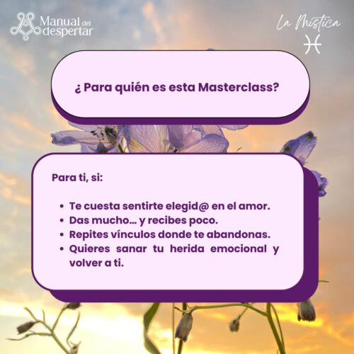 Masterclass: ReEscribiendo el Amor - La Mistica & Manual del despertar - Imagen 3